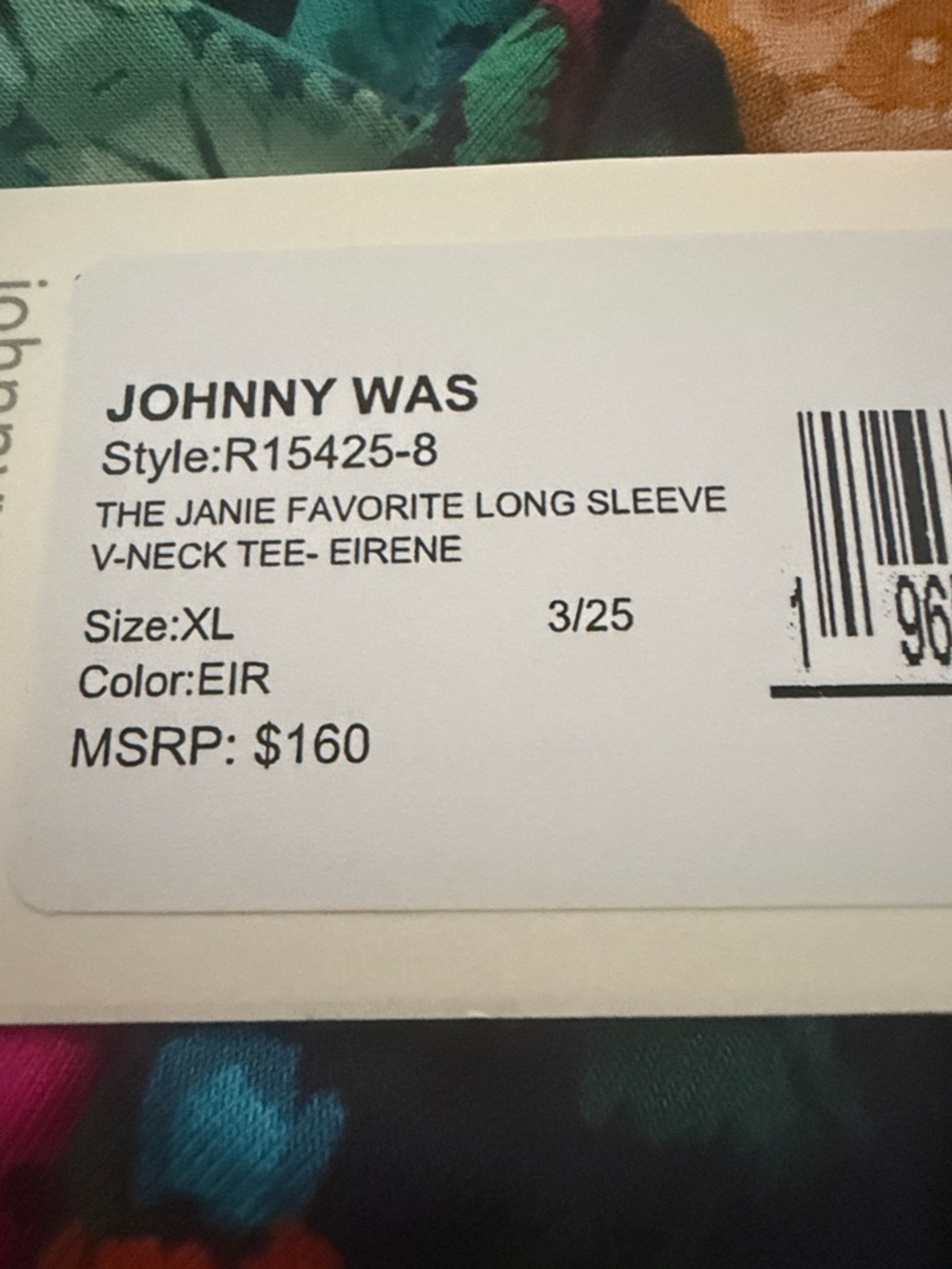 NWT Johnny Was V Neck Top - Picture 6 of 6